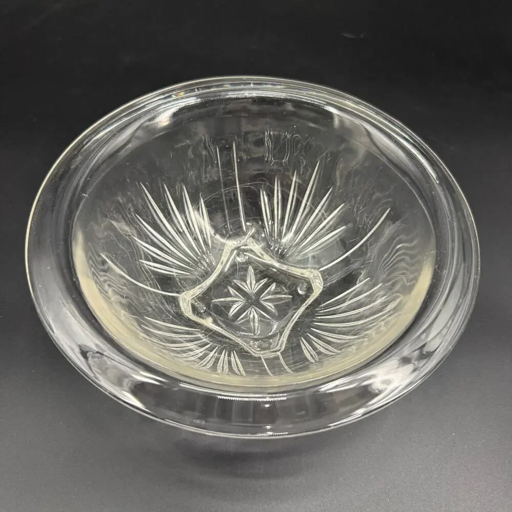 vintage Federal Glass Star Clear 7